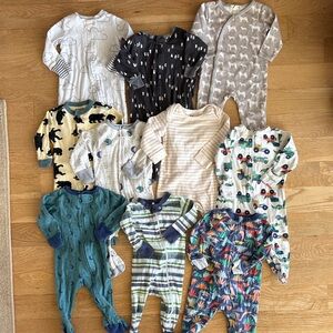 10 PIECE 3-6 MONTH BUNDLE OF ONESIES